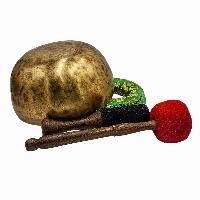 [handmade Singing Bowls], Buddhist Hand Beaten, Antique Finishing, [select Accessories]