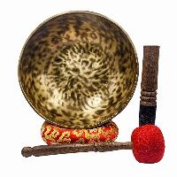 [handmade Singing Bowls], Buddhist Hand Beaten, Antique Finishing, [select Accessories]