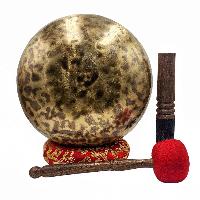 [handmade Singing Bowls], Buddhist Hand Beaten, Antique Finishing, [select Accessories]