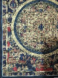 Buddha Mandala Thangka, Buddhist Traditional Painting, Hand Painted