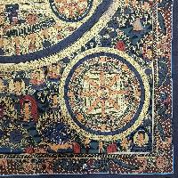 Mantra Mandala Thangka, Buddhist Traditional Painting, Hand Painted