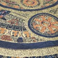 Mantra Mandala Thangka, Buddhist Traditional Painting, Hand Painted