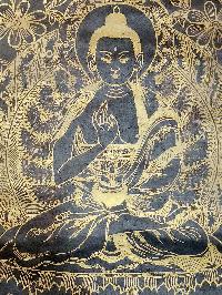Buddha Paper Thangka, Buddhist Traditional Painting, Hand Painted