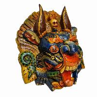 [cheppu], Handmade Wooden Mask, Wall Hanging, [painted], Poplar Wood