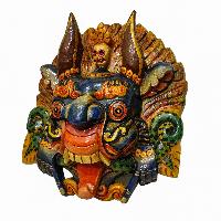 [cheppu], Handmade Wooden Mask, Wall Hanging, [painted], Poplar Wood