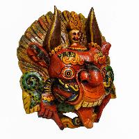 [cheppu], Handmade Wooden Mask, Wall Hanging, [painted], Poplar Wood