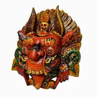 [cheppu], Handmade Wooden Mask, Wall Hanging, [painted], Poplar Wood