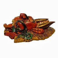 [cheppu], Handmade Wooden Mask, Wall Hanging, [painted], Poplar Wood