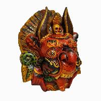 [cheppu], Handmade Wooden Mask, Wall Hanging, [painted], Poplar Wood