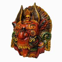 [cheppu], Handmade Wooden Mask, Wall Hanging, [painted], Poplar Wood