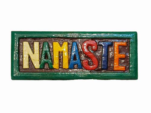[namaste], Handmade Wall Hanging, [painted]