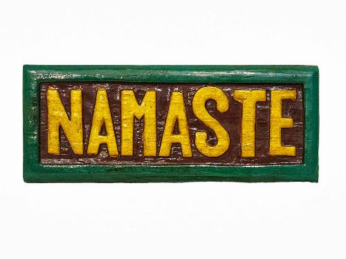 [namaste], Handmade Wall Hanging, [painted]