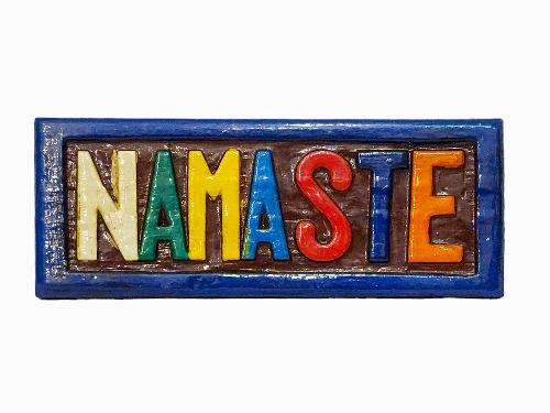 [namaste], Handmade Wall Hanging, [painted]