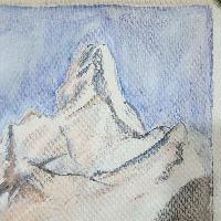 Mt. Ama Dablam [mt. Everest], Hand Painted