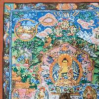 Buddha Life Story, Buddhist Traditional Painting, Hand Painted