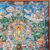 Buddha Life Story, Buddhist Traditional Painting, Hand Painted