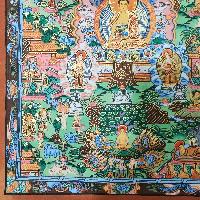 Buddha Life Story, Buddhist Traditional Painting, Hand Painted