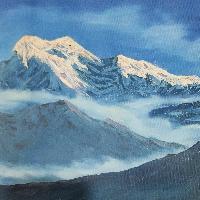 Mt. Ama Dablam [mt. Everest], Hand Painted