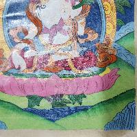 White Tara, Buddhist Traditional Painting, Hand Painted