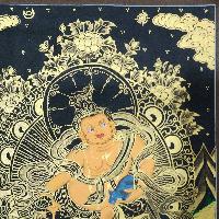Yellow Jambhala, Buddhist Traditional Painting, Hand Painted
