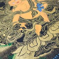 Yellow Jambhala, Buddhist Traditional Painting, Hand Painted