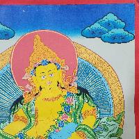 Yellow Jambhala, Buddhist Traditional Painting, Hand Painted