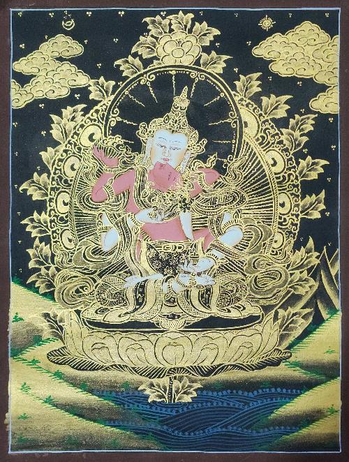 Vajrasattva, Buddhist Traditional Painting, Hand Painted
