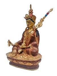 [padmasambhava], Buddhist Statue, [partly Gold Plated] With [face Painted]