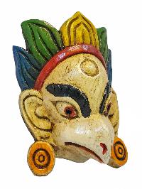 [garuda], Handmade Wooden Mask, Wall Hanging, [painted], Poplar Wood