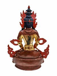 [aparimita], Buddhist Statue, [partly Gold Plated] With [face Painted]