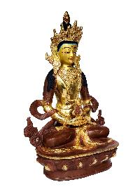 [aparimita] Buddhist Handmade Statue, [partly Gold Plated], Wtih [face Painted]