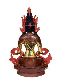 [aparimita] Buddhist Handmade Statue, [partly Gold Plated], Wtih [face Painted]