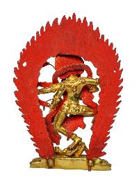 [kurukulla], Buddhist Handmade Statue, [face Painted] And [gold Plated]