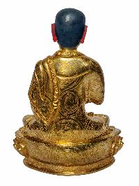 [tsongkhapa With His Disciple], Buddhist Handmade Statue, [face Painted] And [gold Plated]