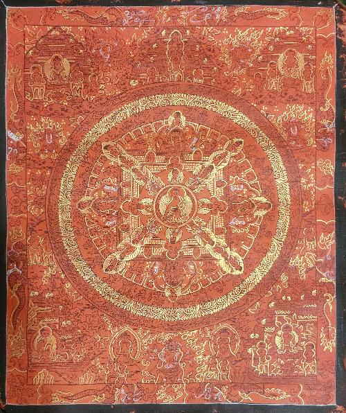 [buddha Mandala], Buddhist Traditional Painting, Hand Painted