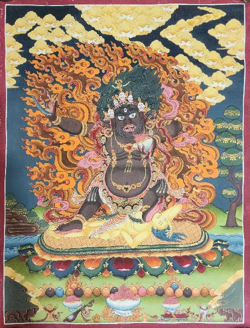 [vajrapani], Buddhist Traditional Painting, Hand Painted, [rare Find], [old Stock Thangka]
