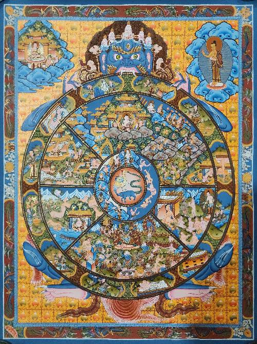 [wheel Of Life], Buddhist Traditional Painting, [hand Painted]