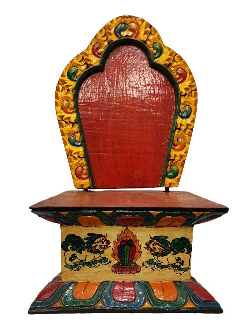Wooden Altar [chesum] Base, Throne For Statue [traditional Color]