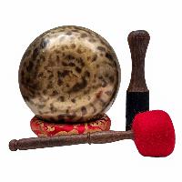 [handmade Singing Bowls], Buddhist Hand Beaten, Antique Finishing, [select Accessories]