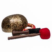 [handmade Singing Bowl], Buddhist Hand Beaten, Antique Finishing, [select Accessories]