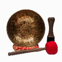 [handmade Singing Bowls], Buddhist Hand Beaten, Antique Finishing, [select Accessories]