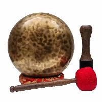 [handmade Singing Bowls], Buddhist Hand Beaten, Antique Finishing, [select Accessories]
