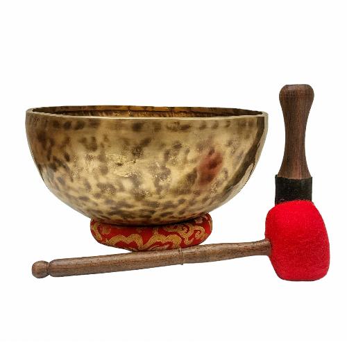 [handmade Singing Bowls], Buddhist Hand Beaten, Antique Finishing, [select Accessories]