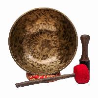 [handmade Singing Bowls], Buddhist Hand Beaten, Antique Finishing, [select Accessories]