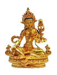 [green Tara], Buddhist Miniature Statue[gold Plated With Face Painted], 21 Tara Set