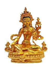 [green Tara], Buddhist Miniature Statue[gold Plated With Face Painted], 21 Tara Set