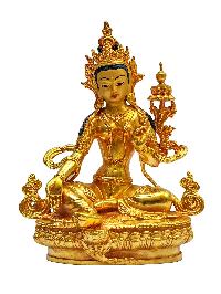 [green Tara], Buddhist Miniature Statue[gold Plated With Face Painted], 21 Tara Set