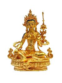 [green Tara], Buddhist Miniature Statue[gold Plated With Face Painted], 21 Tara Set