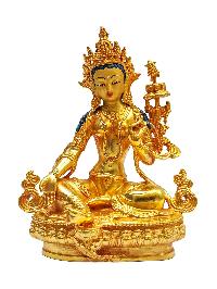[green Tara], Buddhist Miniature Statue[gold Plated With Face Painted], 21 Tara Set