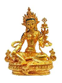 [green Tara], Buddhist Miniature Statue[gold Plated With Face Painted], 21 Tara Set